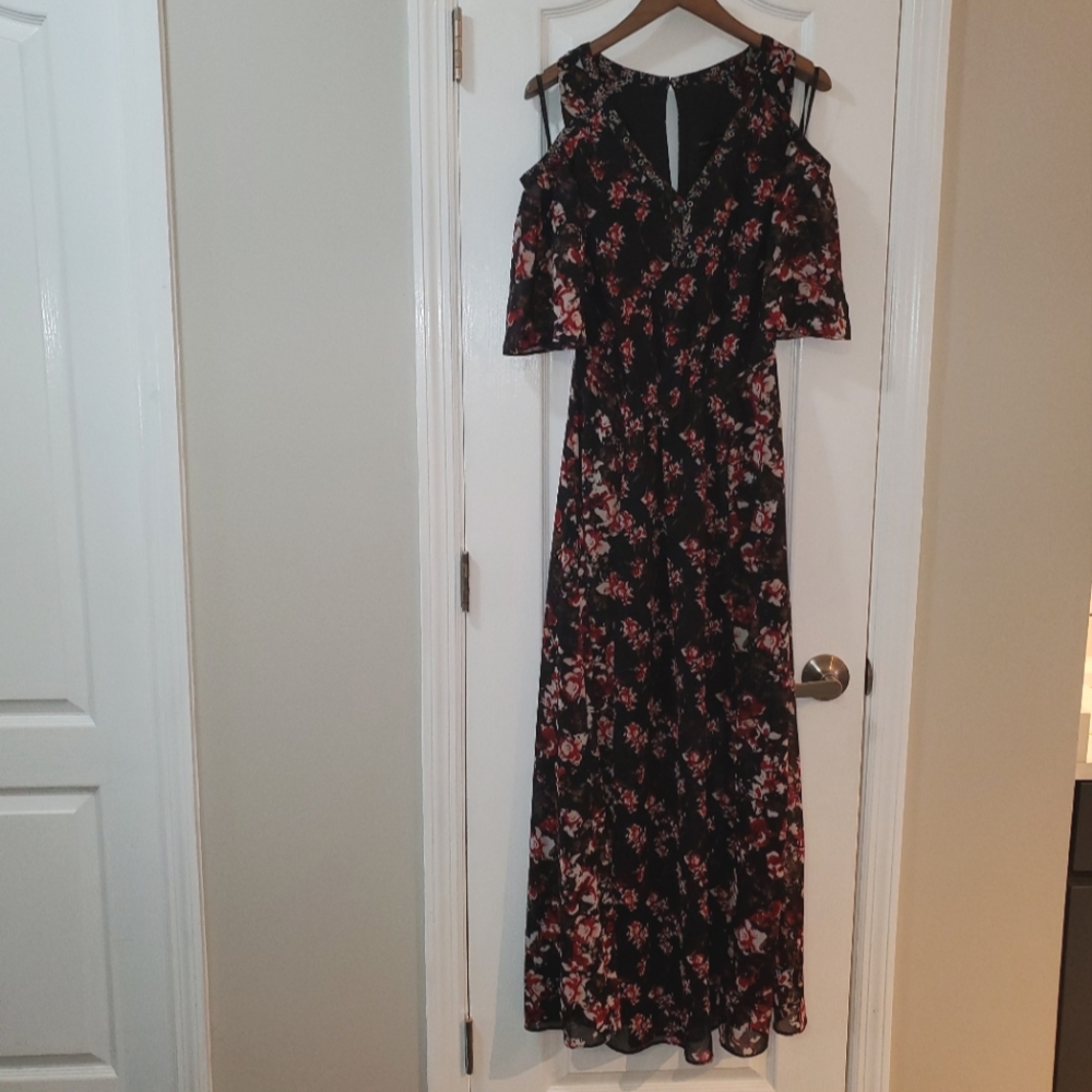White House Black Market Flower Print Dress